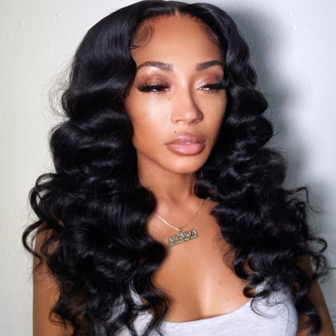 Virgin Hair Loose Deep Wave Wig 13x4 13x6 HD/Transparent Ocean Wave Wig