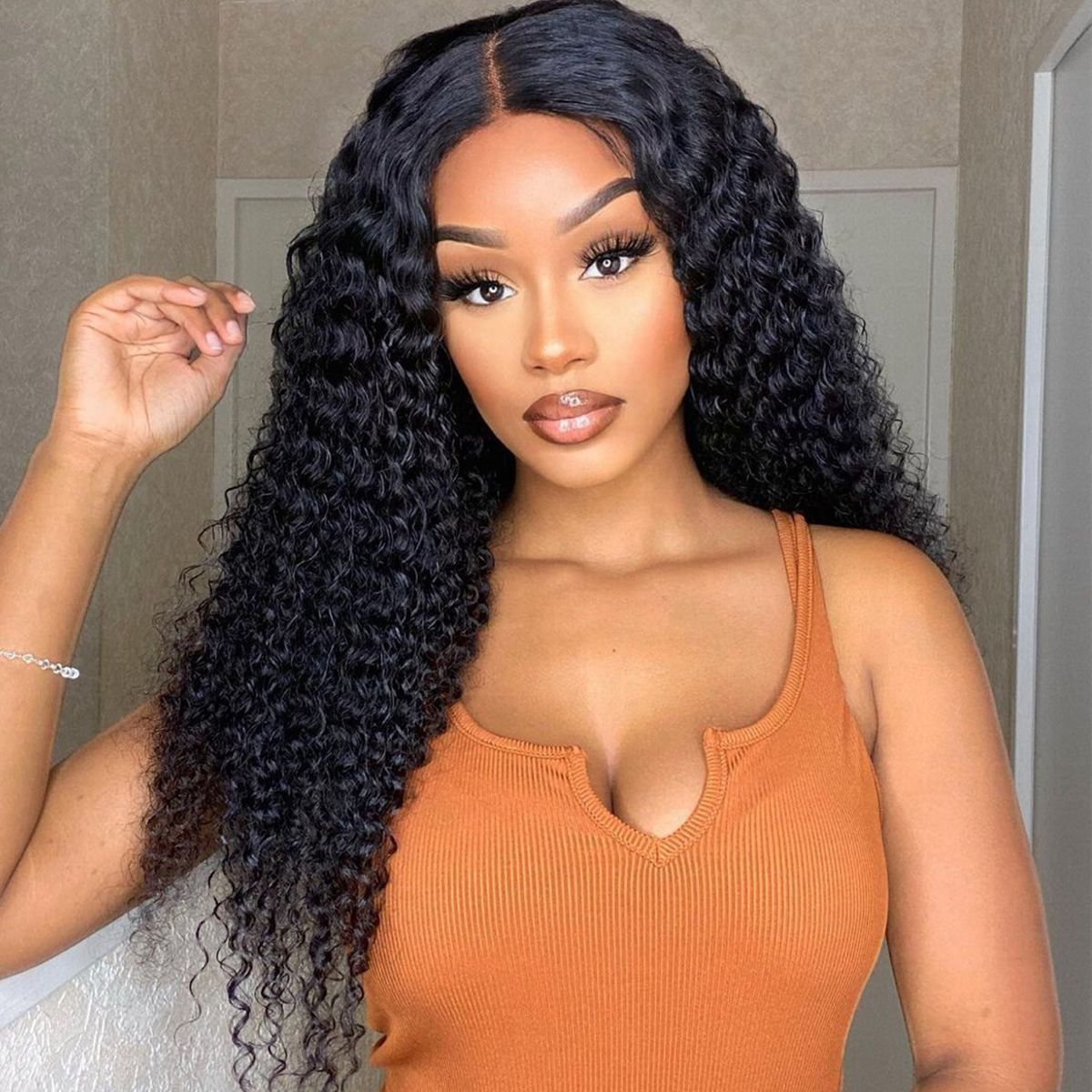 Raw Hair Curly 13x6 13x4 HD Lace Frontal Wig Deep Curly HD Wigs