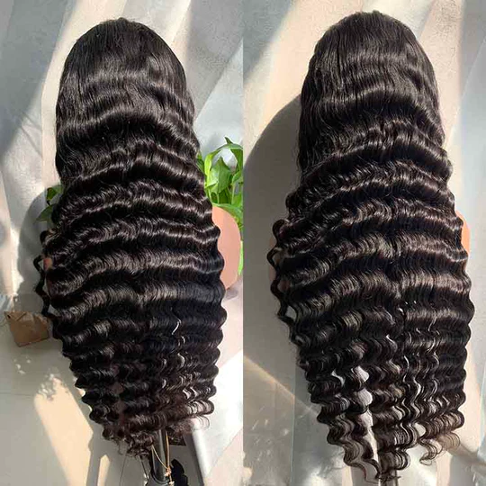 Raw Hair Deep Wave Wigs 13x4 13x6 Frontal Wig Pineapple Wave HD Frontal Wig