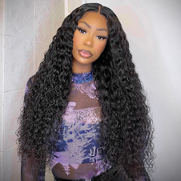 Raw Hair Water Wave 13x4 13x6 Lace Frontal Wig Natural Wave Wig