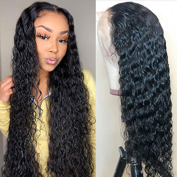 Raw Hair Water Wave 13x4 13x6 Lace Frontal Wig Natural Wave Wig