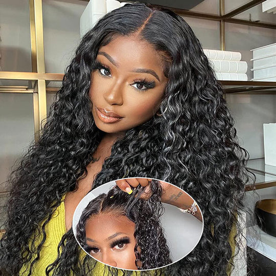 Raw Hair Water Wave 13x4 13x6 Lace Frontal Wig Natural Wave Wig