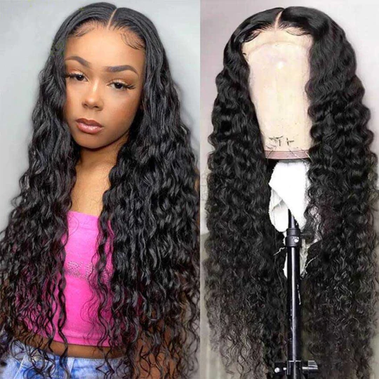 Raw Hair Water Wave 13x4 13x6 Lace Frontal Wig Natural Wave Wig