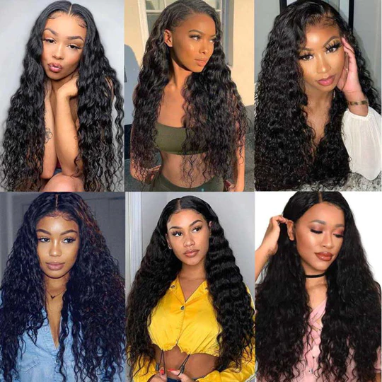 Raw Hair Water Wave 13x4 13x6 Lace Frontal Wig Natural Wave Wig