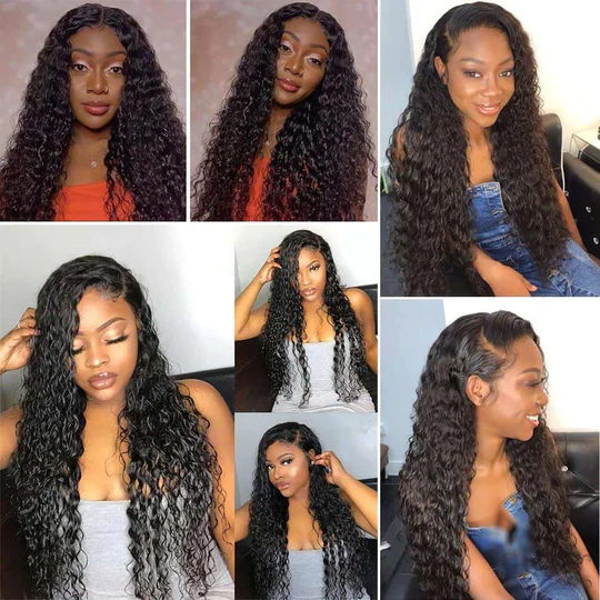 Raw Hair Water Wave 13x4 13x6 Lace Frontal Wig Natural Wave Wig