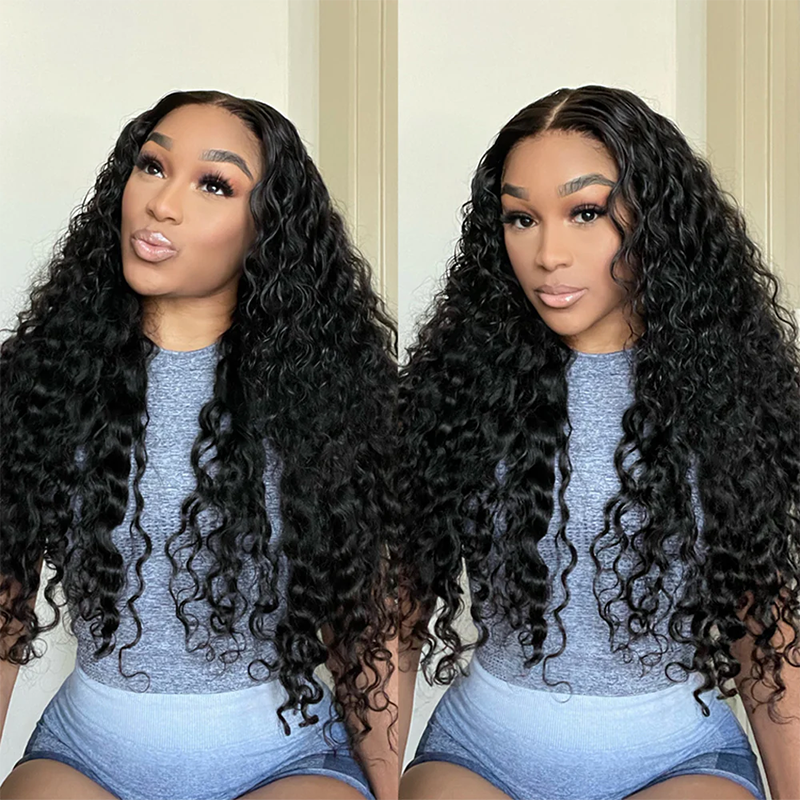 Raw human hair water wave hair bundle wholesale unprocessed bundle deal 1 bundle/ 3 bundle /4 bundle