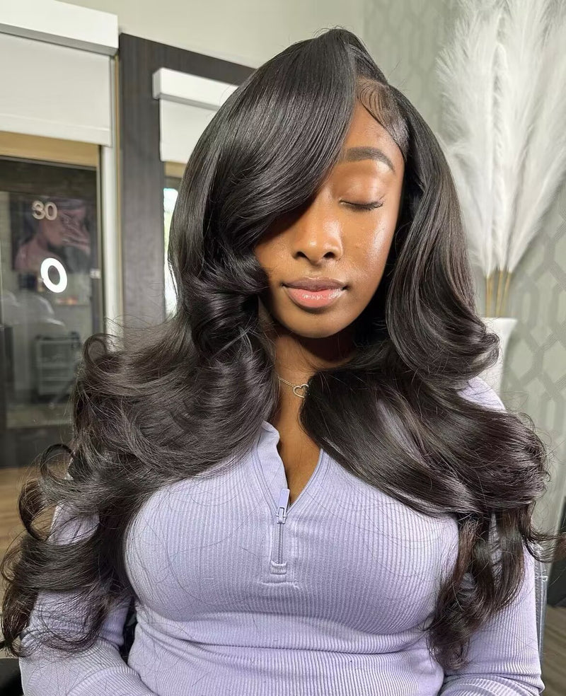 Vietnamese Raw Wavy Wig HD Closure/Frontal Wig 160%Density