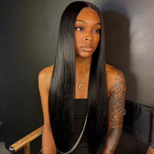 Virgin Hair 4x6 Straight Wig HD Lace Closure Wig