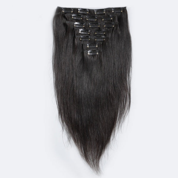 Clip-In human hair Extension Black