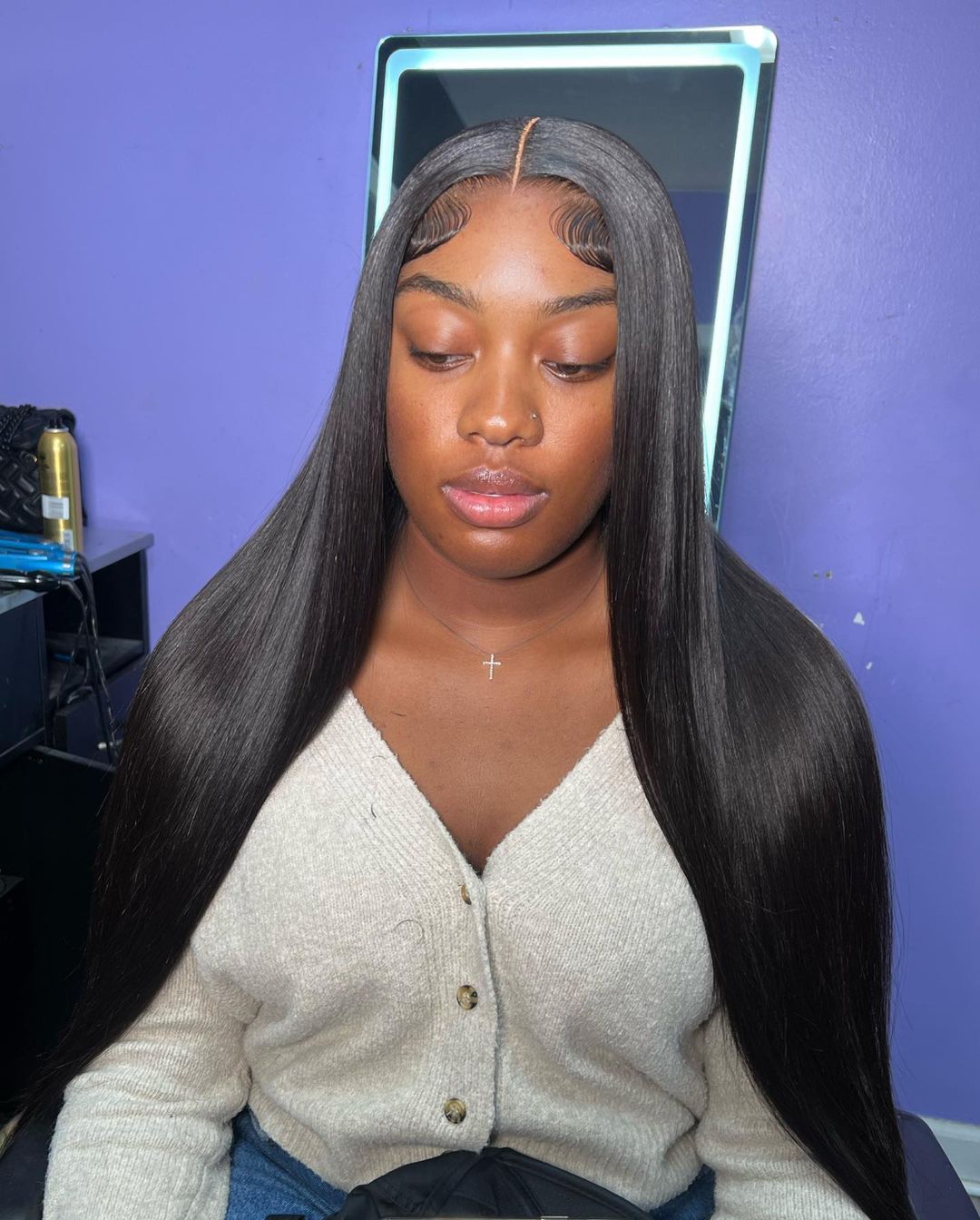 Virgin Hair Straight Wig 4x4 5x5 6x6 7x7 HD Closure Wig