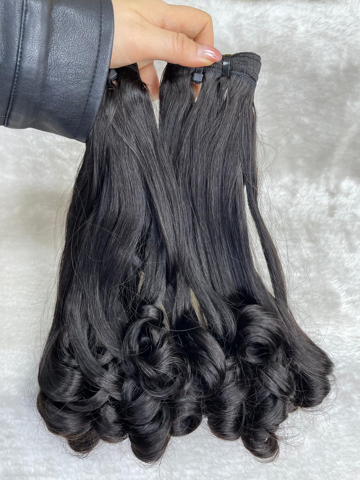 Double Drawn Virgin hair wholesale bundle deal 3 bundle