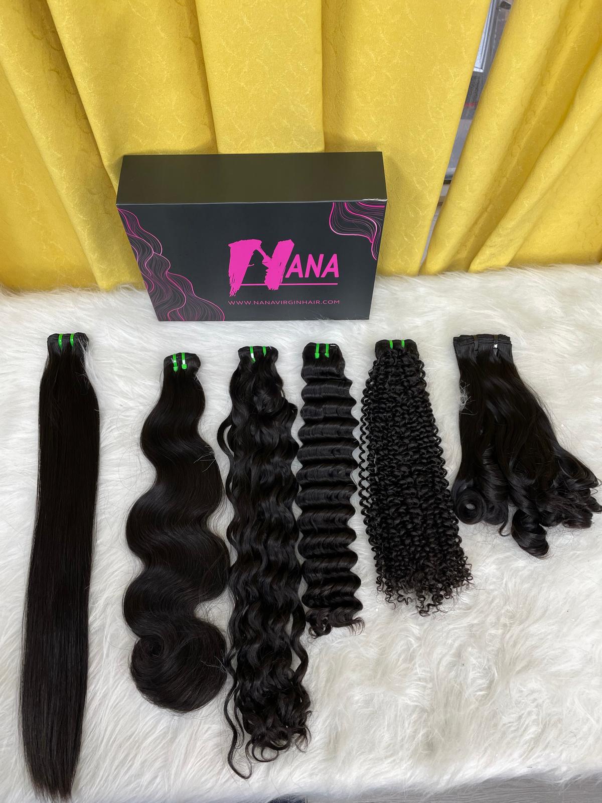 Double Drawn Virgin hair wholesale bundle deal 3 bundle