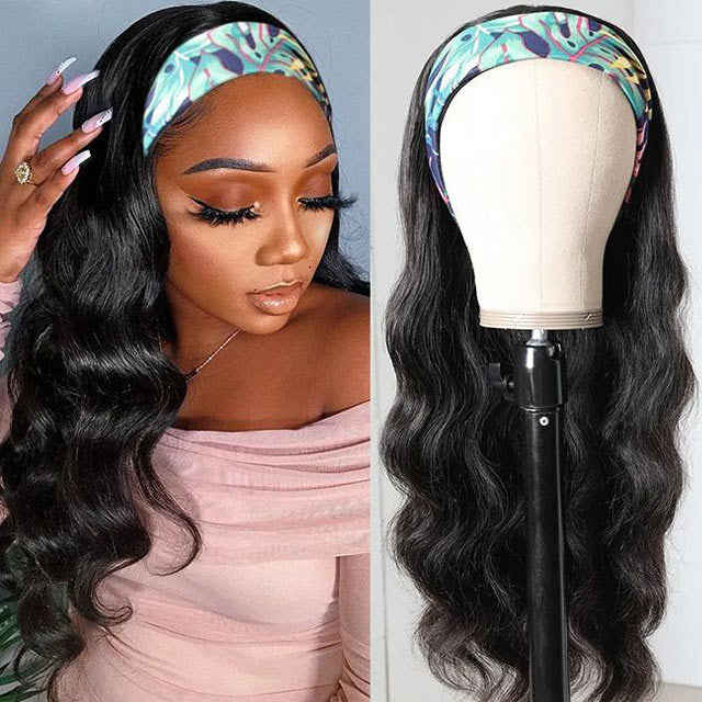 Virgin Hair Body Wave Wear And Go Headband Wigs No-Lace&No-Glue