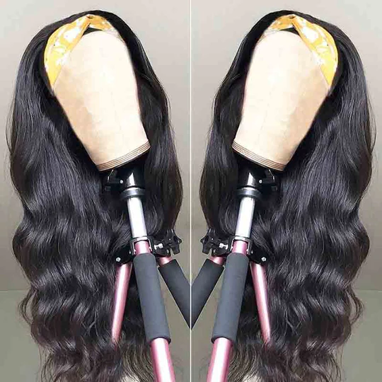 Virgin Hair Body Wave Wear And Go Headband Wigs No-Lace&No-Glue