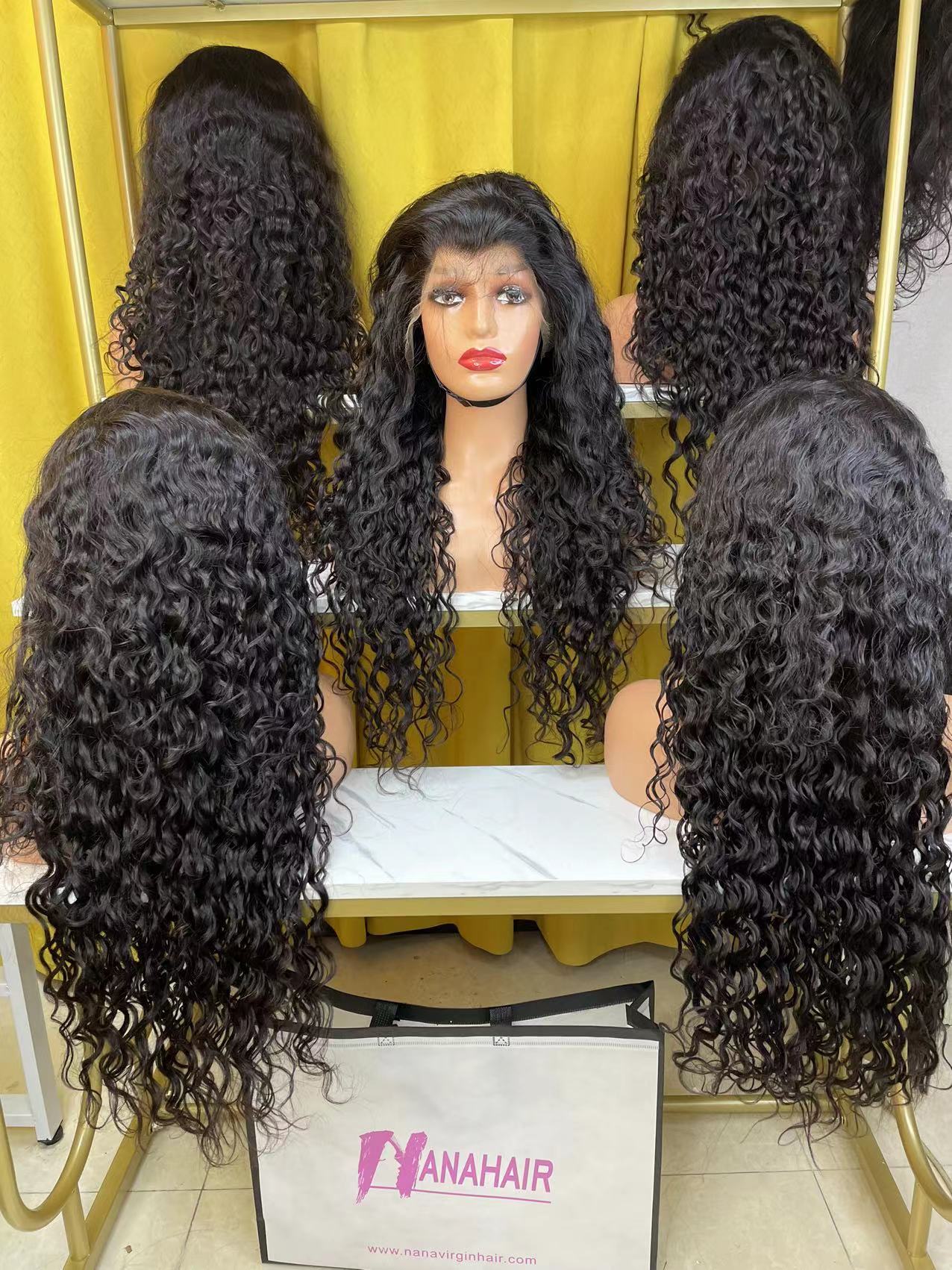 Raw Hair Water Wave 13x4 13x6 Lace Frontal Wig Natural Wave Wig