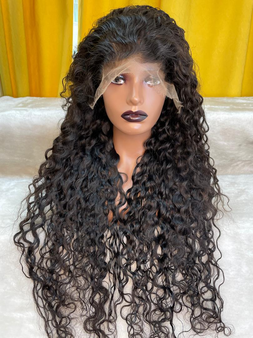 Virgin Hair Wet Wavy 13x4&13x6 Transparent/HD Lace Wigs Wet Curly [Glueless Wig|Bleached Knots] (Copy)