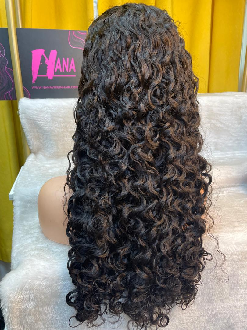 Virgin Hair Wet Wavy 13x4&13x6 Transparent/HD Lace Wigs Wet Curly [Glueless Wig|Bleached Knots] (Copy)