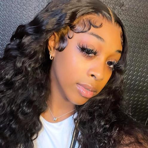 Virgin Hair Wet Wavy 13x4&13x6 Transparent/HD Lace Wigs Wet Curly [Glueless Wig|Bleached Knots] (Copy)