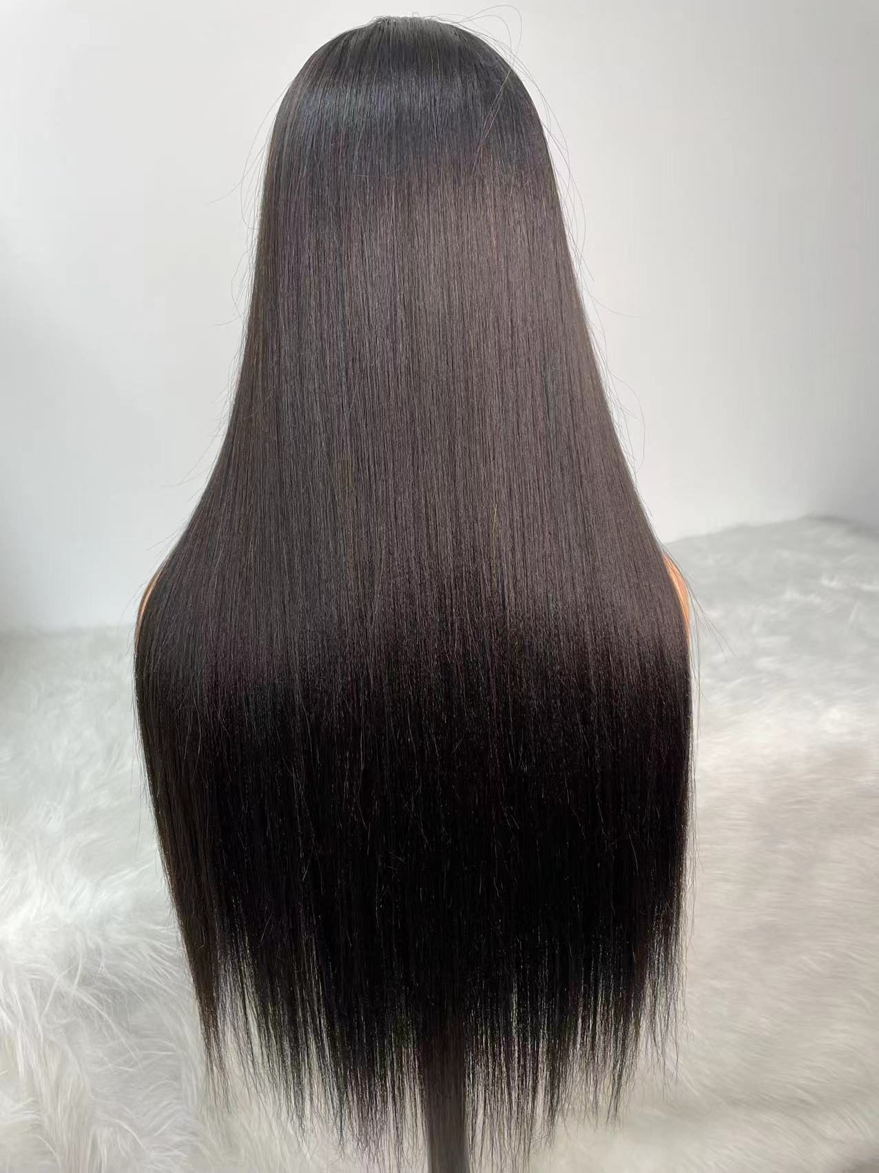 Virgin Hair Light Yaki Straight Wigs 13x4 and 13x6 transparent HD Wigs